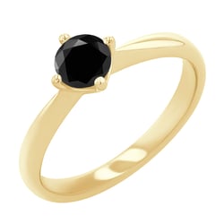 Verlobungsring mit schwarzem Diamant Mahiya