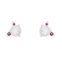 Ohrringe mit Mondstein, Amethyst und Saphir Turgay