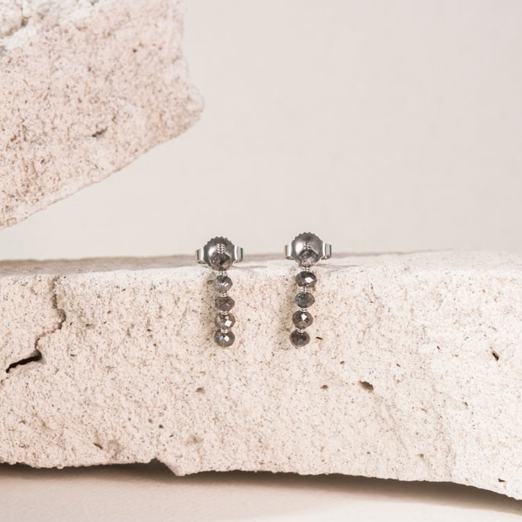 Hängeohrringe mit Salt and Pepper Diamanten Brookes 101061