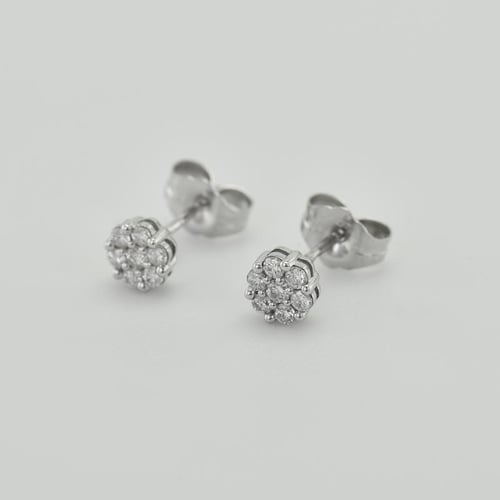 Elegante Diamantohrringe Flowu