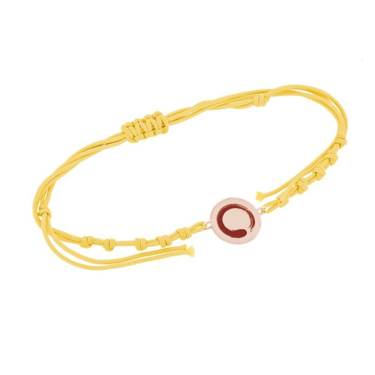 String Armband mit Yoga Symbol Enso 132991