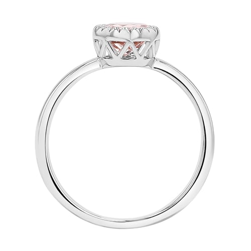 Ring aus Gold mit Morganit Swan