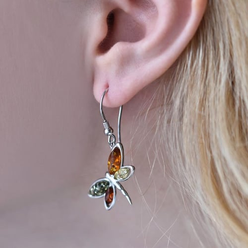 Schmetterling Schmuckkollektion mit Bernstein Catilyn