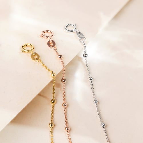 Silbernes Armband mit Kugeln 18 cm