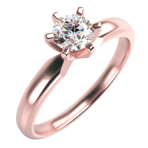 Solitär-Verlobungsring mit Diamant Mala