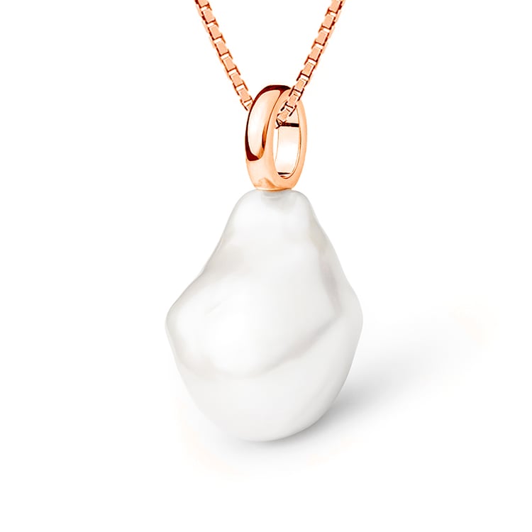 Vergoldeter Anhänger mit Perle Olav