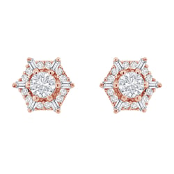 Ohrringe in Hexagonform mit Lab Grown Diamanten Shamil
