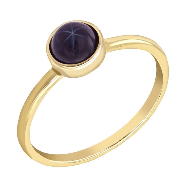 Goldring mit Sternsaphir Stowy 34133