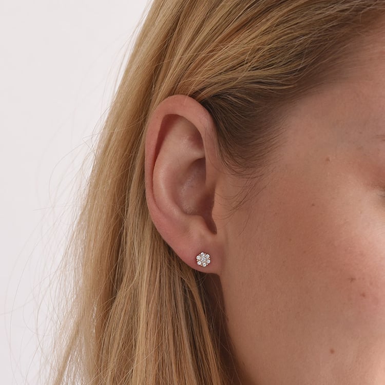 Elegante Diamantohrringe Flowu 67975