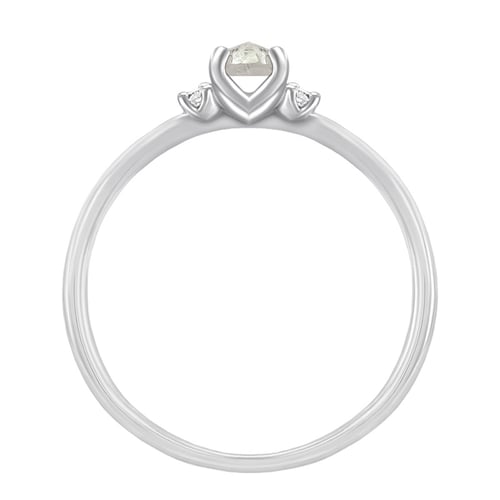 Goldring mit Salt and Pepper Diamant Hye