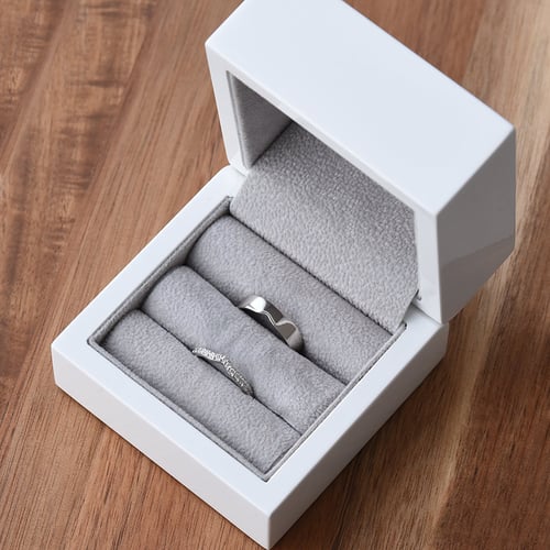 Platin Memoirering mit Diamanten und Herrenring Marveille