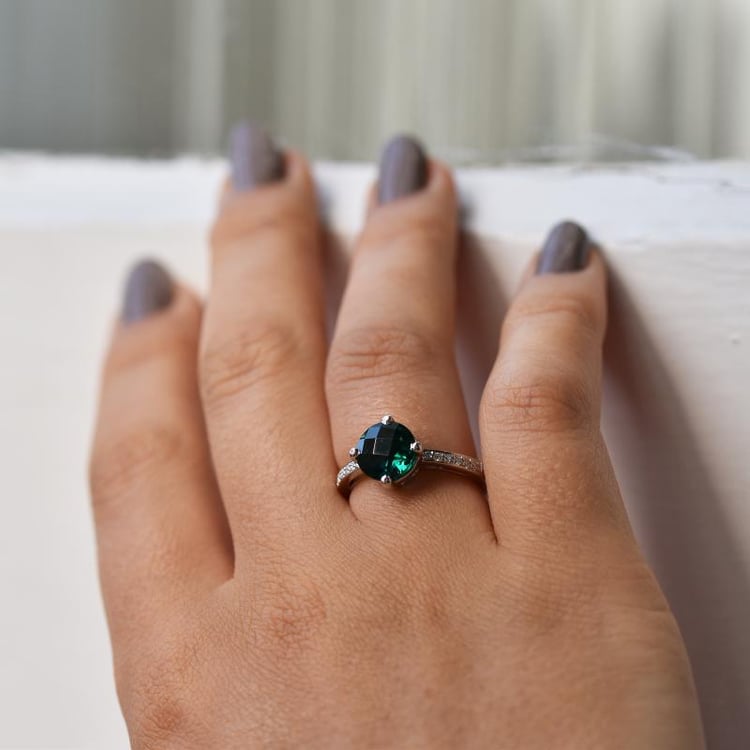 Goldener Smaragdring 34664