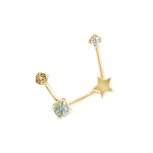 Ohrring mit Sternzeichen Virgo