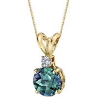 Goldanhänger mit Alexandrit und Diamant Emolyna