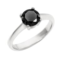 Verlobungsring aus Gold mit schwarzem Diamant Remmey