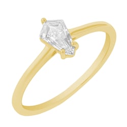 Verlobungsring mit Lab Grown Diamant in Shield Form Greta
