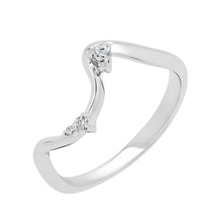 Ring in Wellenform mit Lab Grown Diamanten Lydie