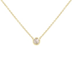 Zarte Kette mit einem Salt and Pepper Diamanten Glosie