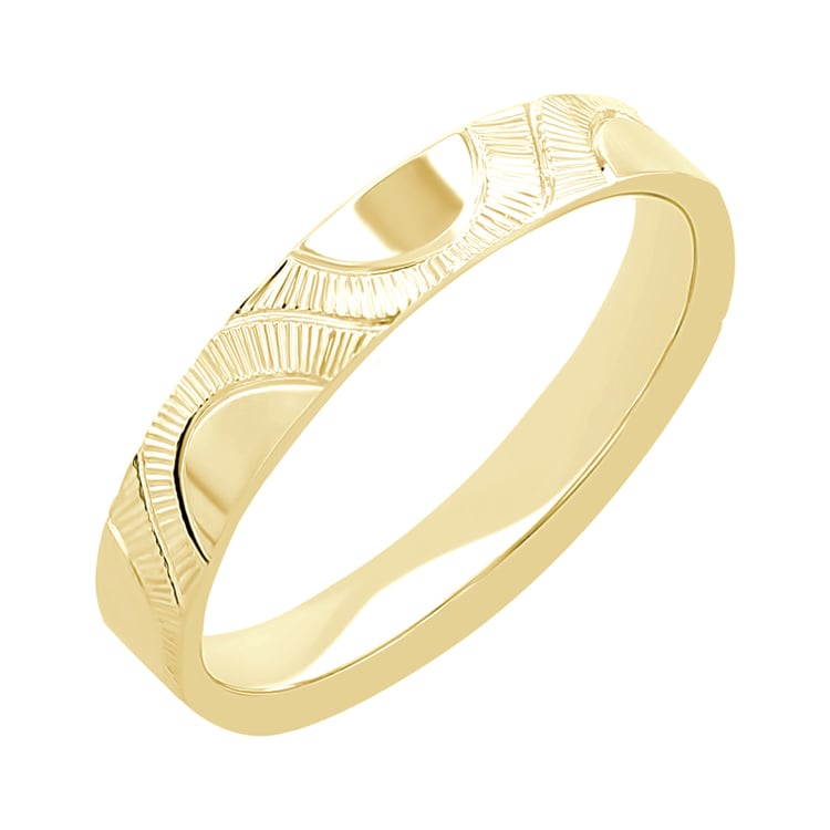 Eheringe mit der Gravur von Sonnenmotiven Villa 116424