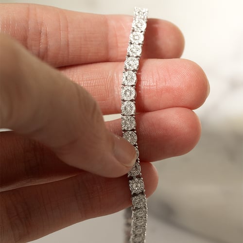 Elegantes Tennis Armband mit Diamanten Ramess