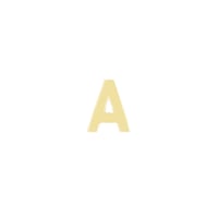 Goldene Ohrstecker mit Buchstaben Alphabet