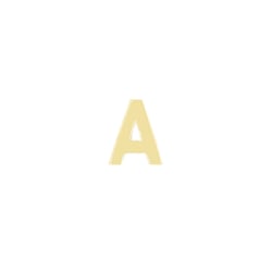 Goldene Ohrstecker mit Buchstaben Alphabet