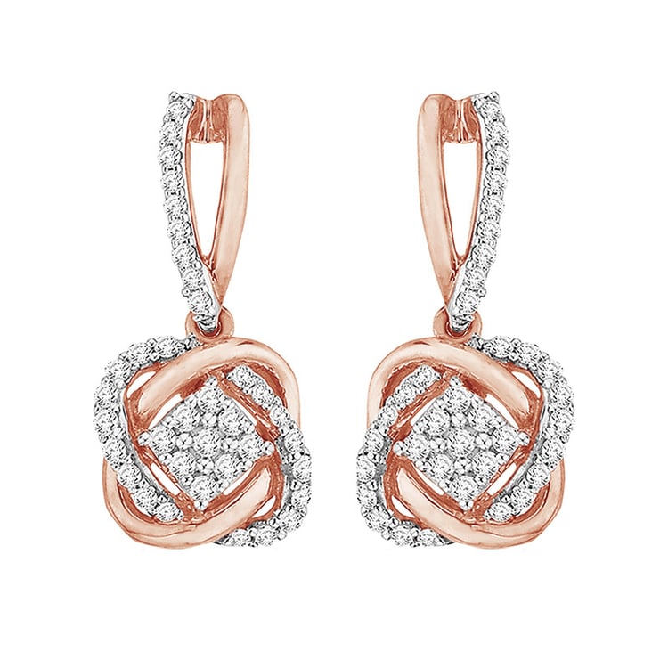 Goldenes geflochtenes Schmuckset mit Lab Grown Diamanten Emre 95060