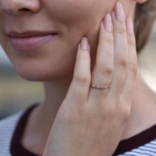 Eheringe aus einem Vintage-Ring mit Lab Grown Diamanten und einem Komfort-Ring Salome