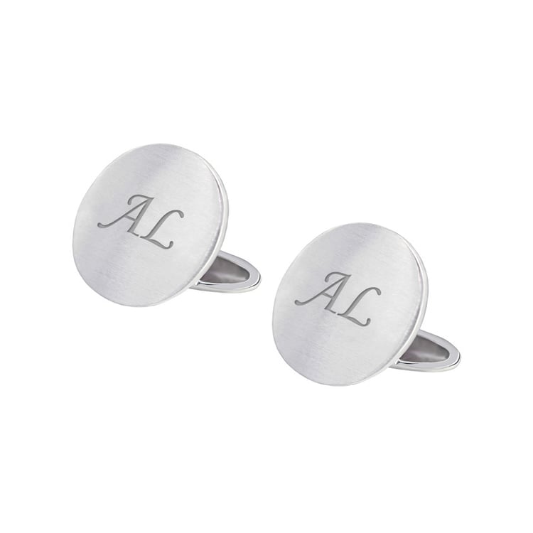 Knöpfe für Manschette aus Weißgold 10992