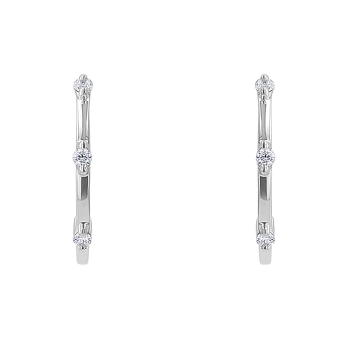 Runde Ohrringe mit Diamanten Ramila