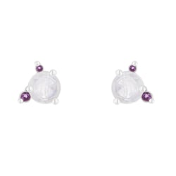 Ohrringe mit Mondstein, Amethyst und Saphir Turgay