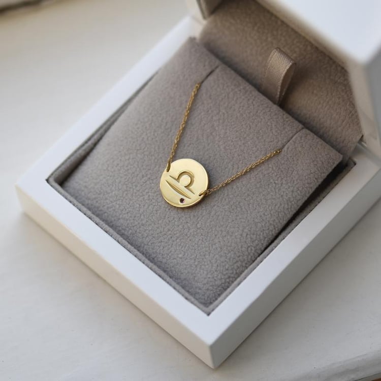 Waage Sternzeichen Armband und Turmalin 51088