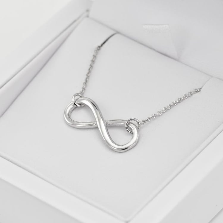 Silberhalskette im minimalistischen Design Infinity 7257