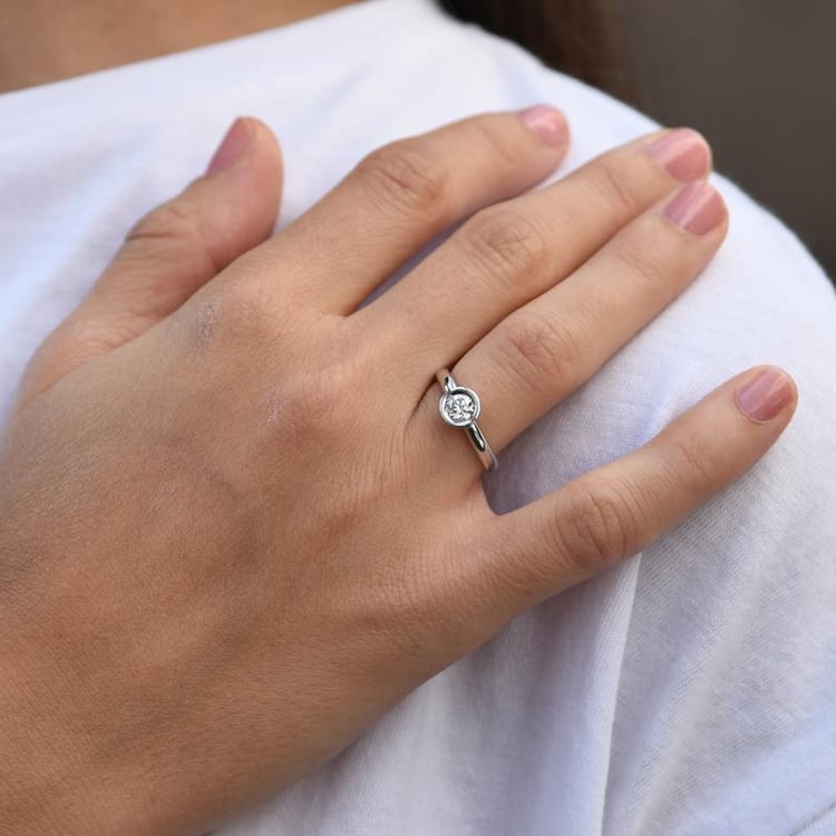 Verlobungsring mit Lab Grown Diamanten Gopi 64935