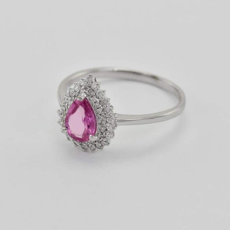 Saphir und Diamanten Ring 25983