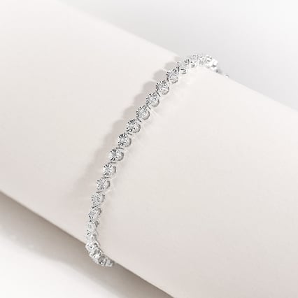 Tennis Armband mit glänzenden Lab Grown Diamanten Jago