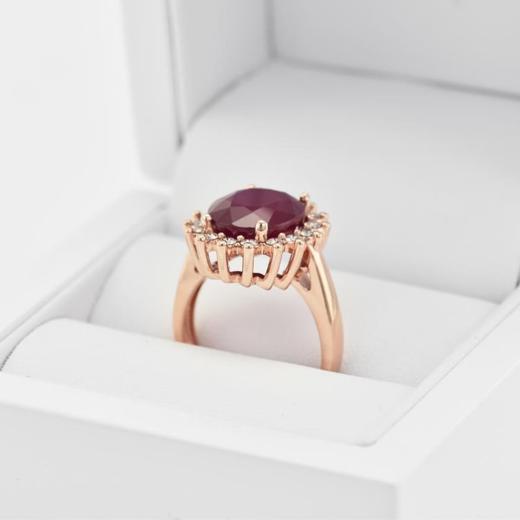 Goldring mit Rubin 19591