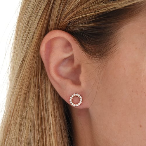 Karma-Ohrringe mit Diamanten Leonas