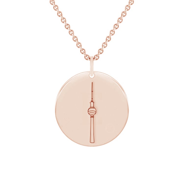 Personalisierter Anhänger mit dem Berliner Fernsehturm