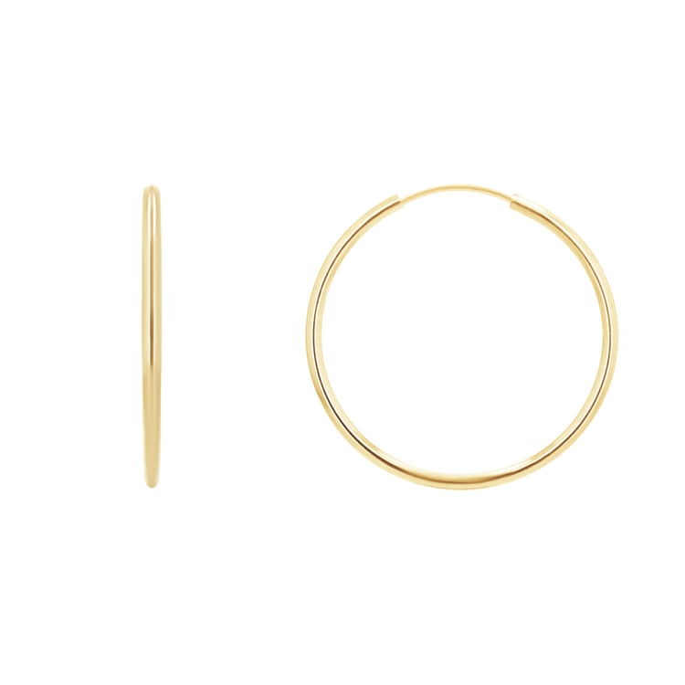 Goldene runde Ohrringe Banks