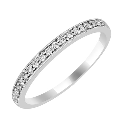 Eternity Ring mit Moissaniten und ein großer Komfortring Minke