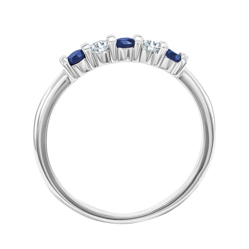 Eternity-Ring mit Saphiren und Diamanten Dalis