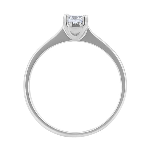Verlobungsring mit Herz und Moissanit Lenal