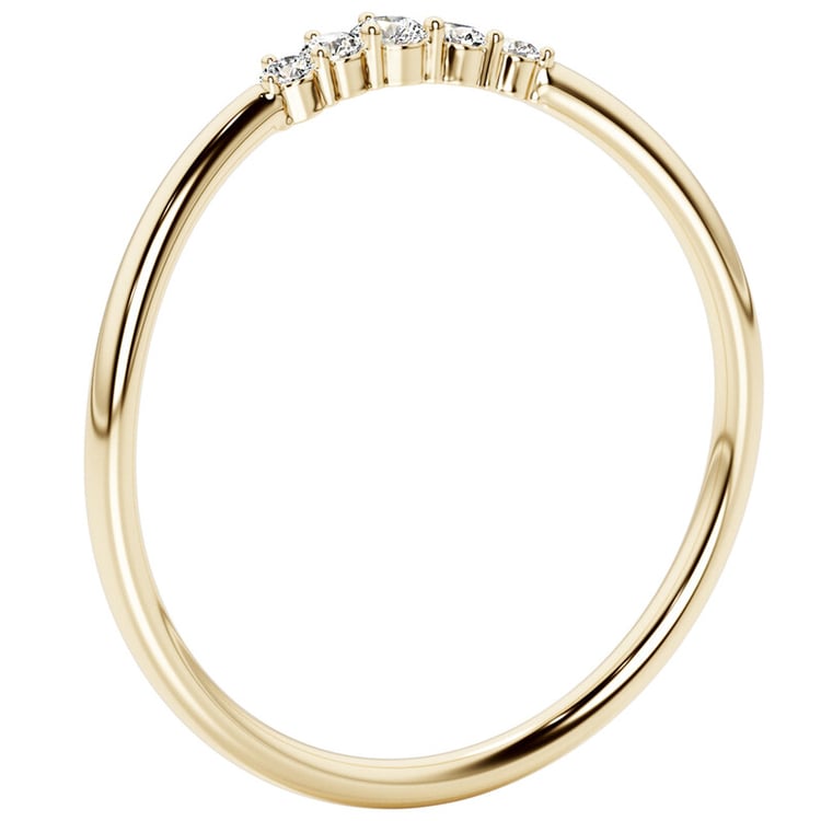 Ring in einer leichten V-Form mit Lab Grown Diamanten Myles 139610