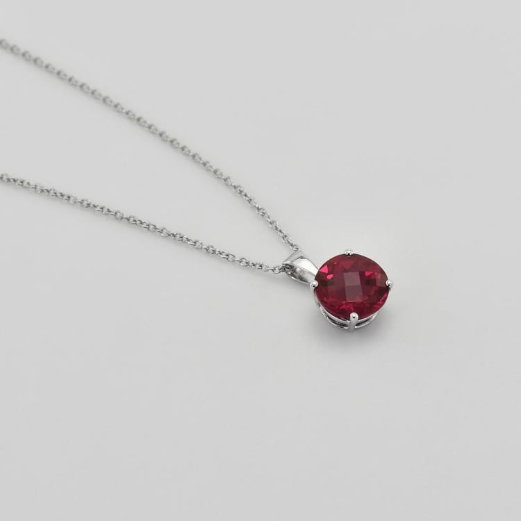 Kette mit Rubin und Diamant 42277