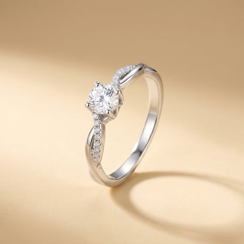 Verlobungsring mit Buchstaben und Diamanten Aliye