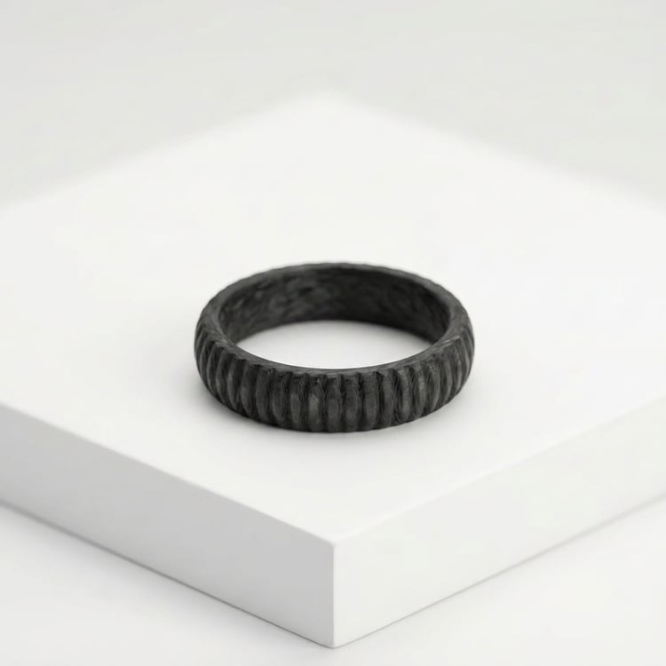 Ring aus Carbon mit unebener Oberfläche Lisa 169458
