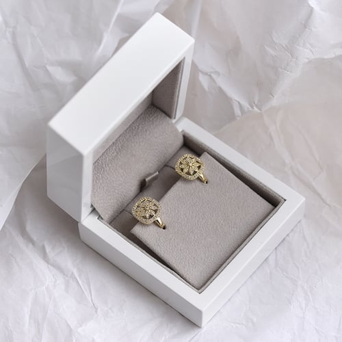 Ohrringe mit Diamantblumen Retta