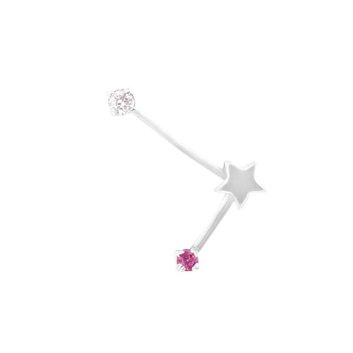 Ohrring mit Sternzeichen Libra