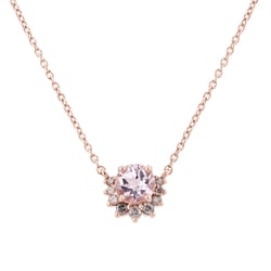 Goldene Kette mit Morganit Alayna